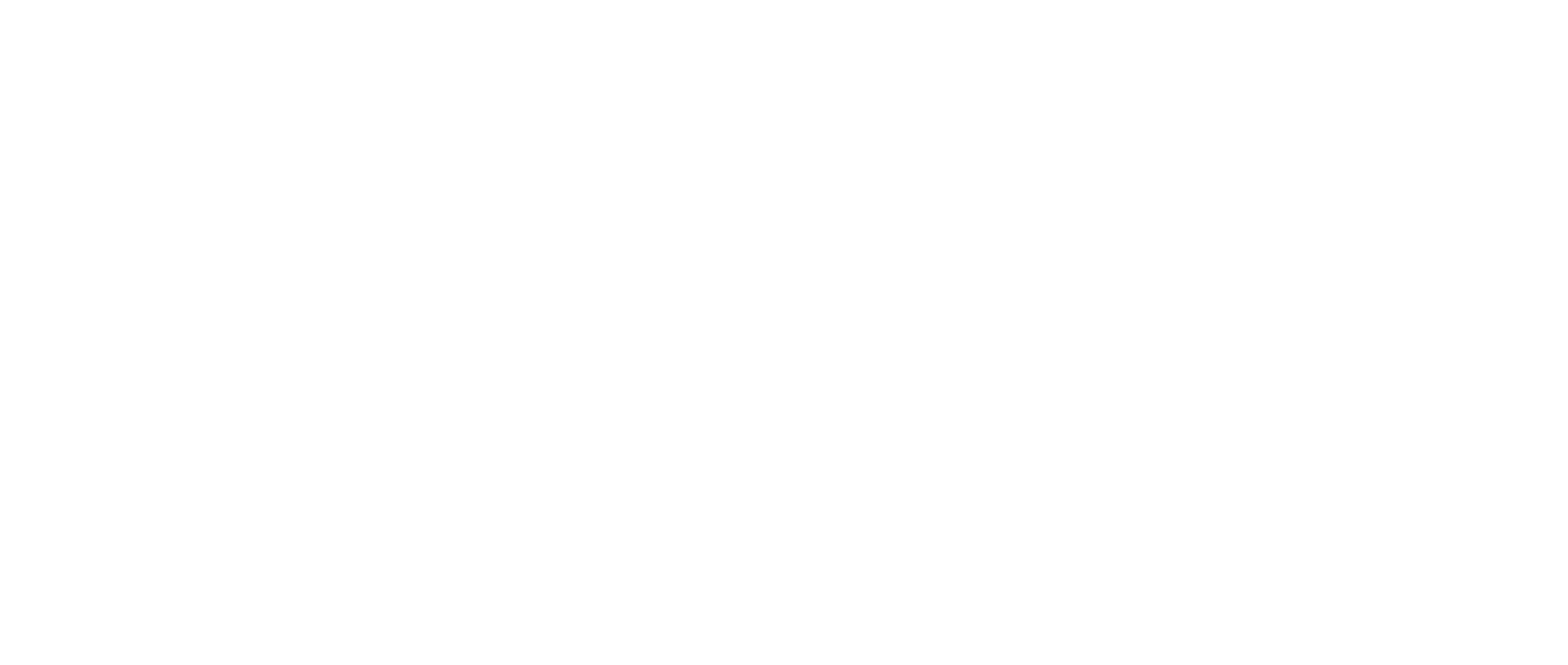 Standard logo for Calbie Creative digital design company in white